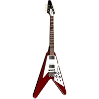 Gibson Custom 1967 Mahogany Flying V Reissue With Maestro Vibrola Electric Guitar Sparkling Burgundy
