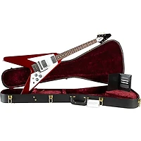 Gibson Custom 1967 Mahogany Flying V Reissue With Maestro Vibrola Electric Guitar Sparkling Burgundy