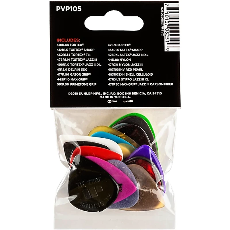 Dunlop Pick Variety Pack 18/PLYPK Medium/Heavy