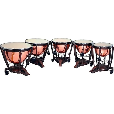 Bergerault Grand Professional Series Timpani Set with Hand Hammered Parabolic Copper Bowls