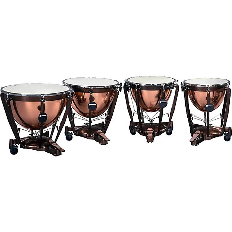 Bergerault Grand Professional Series Timpani Set with Parabolic Smooth Copper Bowls