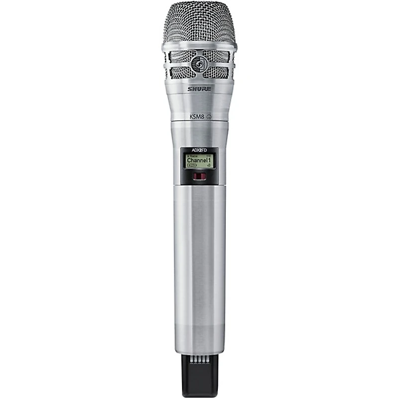 Shure Axient Digital ADX2FD/K8N Wireless Handheld Microphone Transmitter With KSM8 Capsule in Nickel Band G57