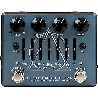 Darkglass Alpha Omega Ultra V2 Bass Preamp Pedal Blue