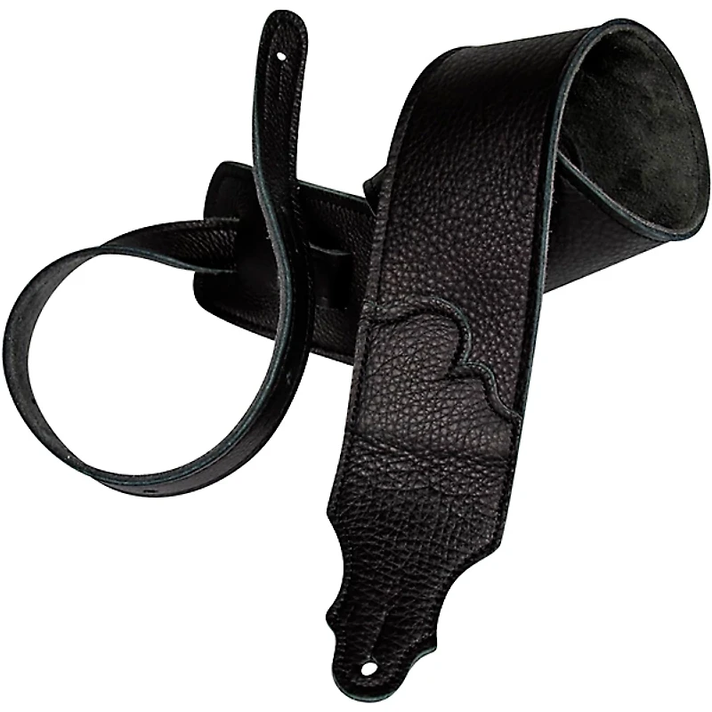 Franklin Strap 3" Original Black Leather Guitar Strap