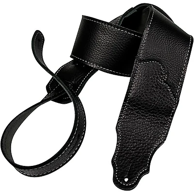 Franklin Strap 2.5" Original Black Glove Leather Guitar Strap