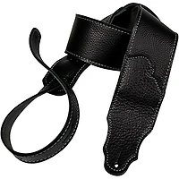 Franklin Strap 2.5" Original Black Glove Leather Guitar Strap