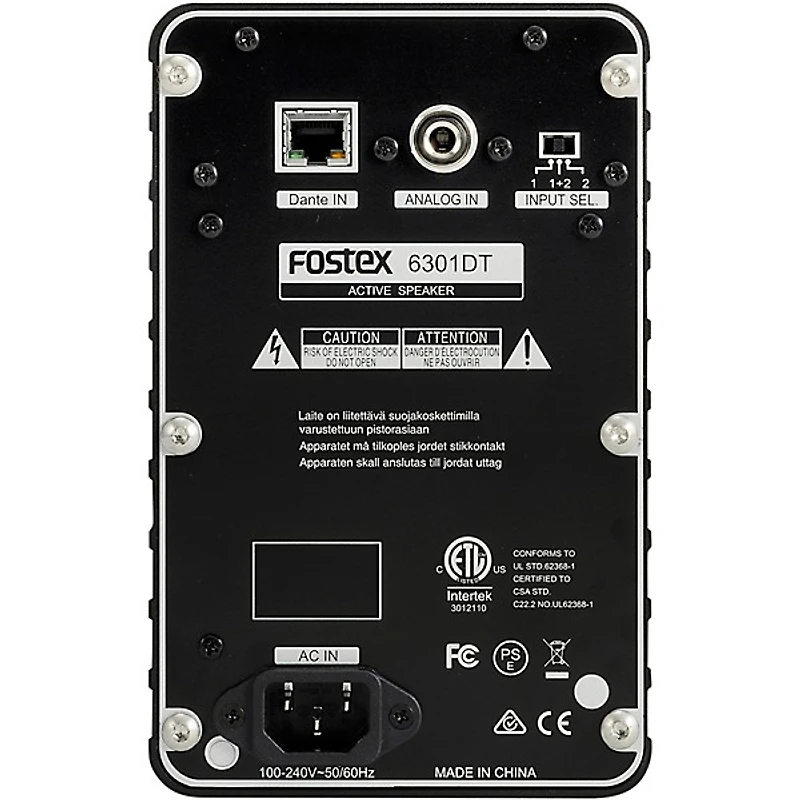 Fostex 6301DT 4" Powered Studio Monitor with DANTE (Each)