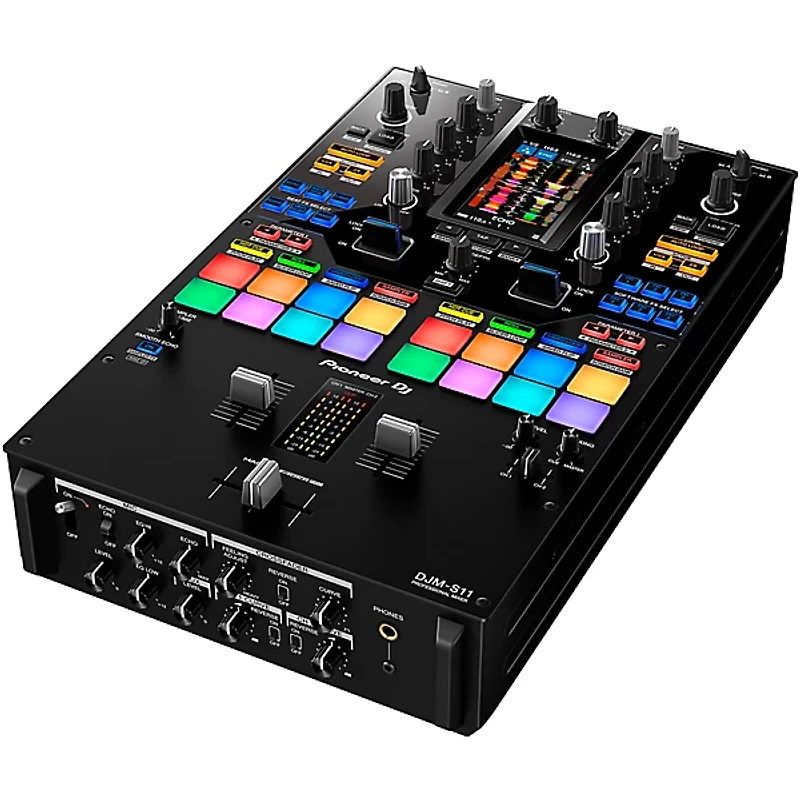 Pioneer DJ DJM-S11 2-Channel Battle Mixer for Serato DJ & rekordbox With Performance Pads