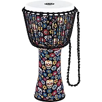 MEINL Travel Series Djembe with Synthetic Head in Day of the Dead Finish 12 in. Day of the Dead