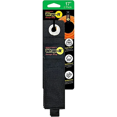 Wrap-It Storage Straps Heavy-Duty 17" Cable Strap 2-Pack