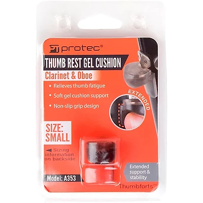 Protec Clarinet / Oboe Thumb Rest Gel Cushion with Extension (Small)