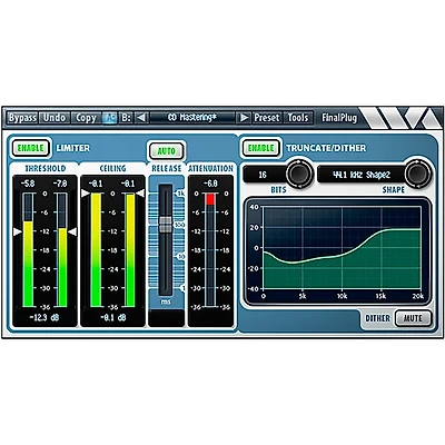 Wave Arts FinalPlug 6 Peak Limiter/Volume Maximizer Plug-in (Software Download)