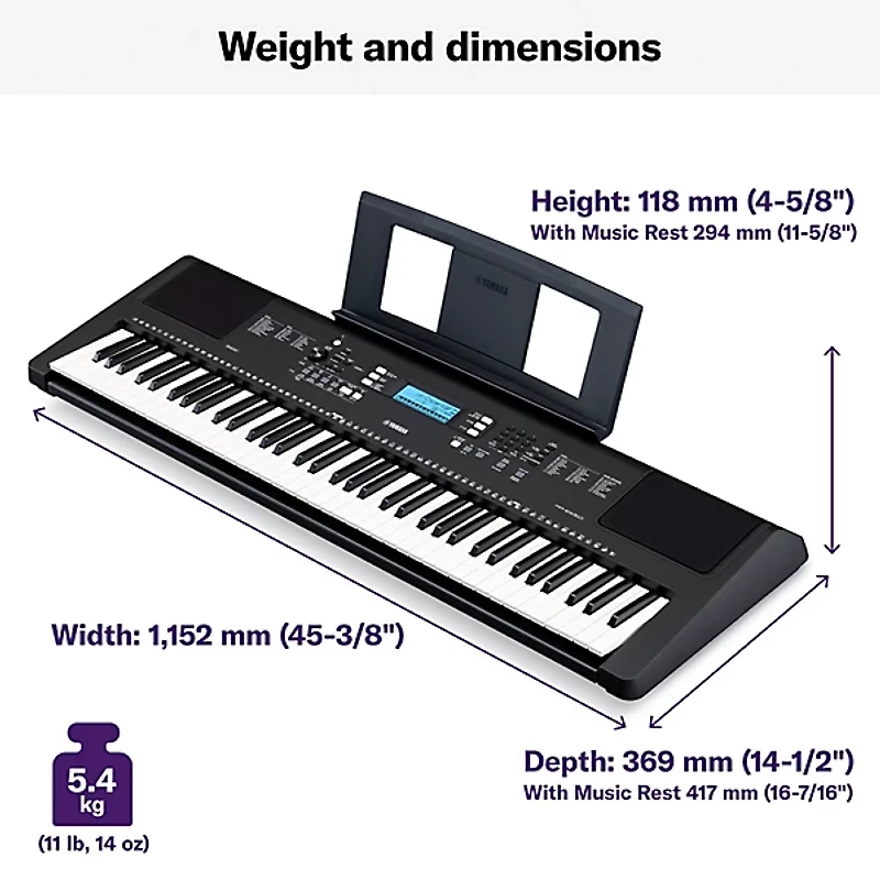 Yamaha PSR-EW310 76-Key Portable Keyboard