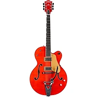 Gretsch Guitars G6120TFM-BSNV Brian Setzer Signature Nashville With Bigsby and Flame Maple Orange Stain