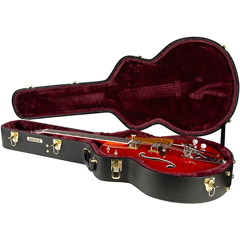 Gretsch Guitars G6120TFM-BSNV Brian Setzer Signature Nashville With Bigsby and Flame Maple Orange Stain