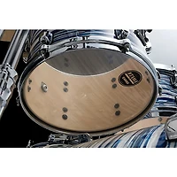 TAMA Starclassic Maple 4-Piece Shell Pack With Chrome Hardware and 22" Bass Drum Blue & White Oyster