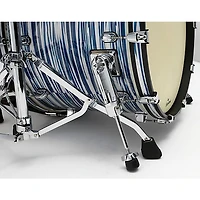 TAMA Starclassic Maple 4-Piece Shell Pack With Chrome Hardware and 22" Bass Drum Blue & White Oyster