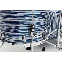 TAMA Starclassic Maple 4-Piece Shell Pack With Chrome Hardware and 22" Bass Drum Blue & White Oyster