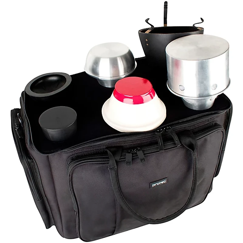 Protec Tenor Trombone Mute Bag, Modular Walls & Mute Holder 6-Pack