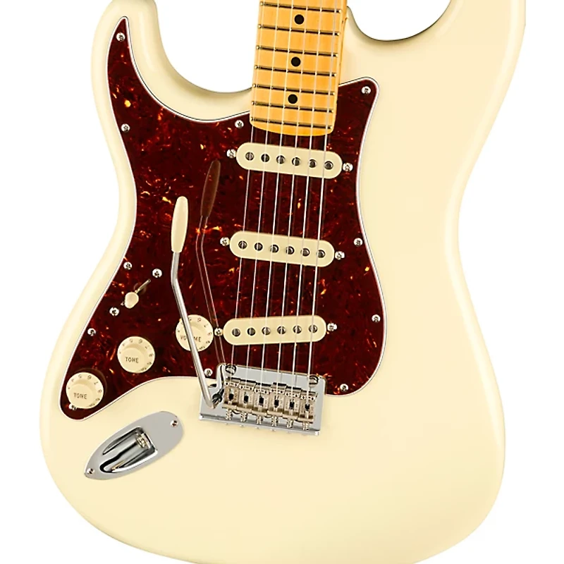 Fender American Professional II Stratocaster Maple Fingerboard Left-Handed Electric Guitar - Olympic White