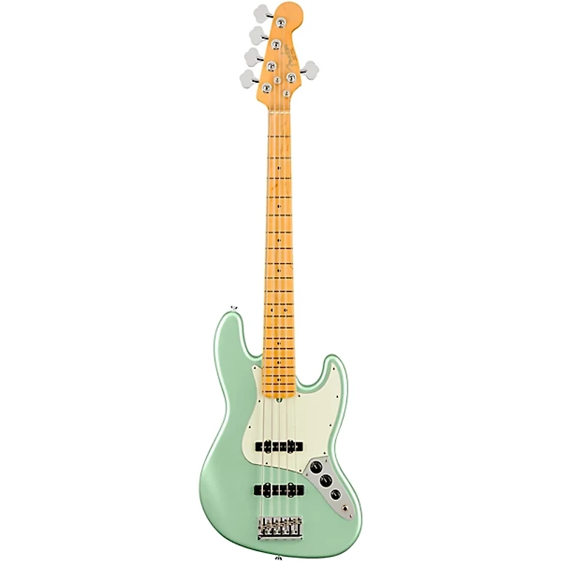 Fender American Professional II Jazz Bass V Maple Fingerboard Mystic Surf Green