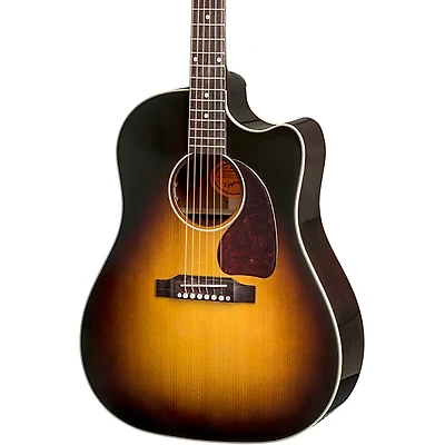 Epiphone Inspired by Gibson J-45 EC Acoustic-Electric Guitar Aged Vintage Sunburst