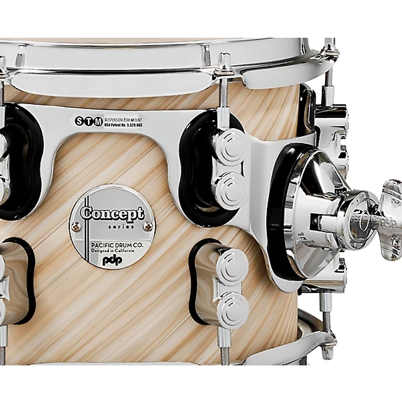 PDP by DW Concept Maple 3-Piece Rock Shell Pack With Chrome Hardware Twisted Ivory