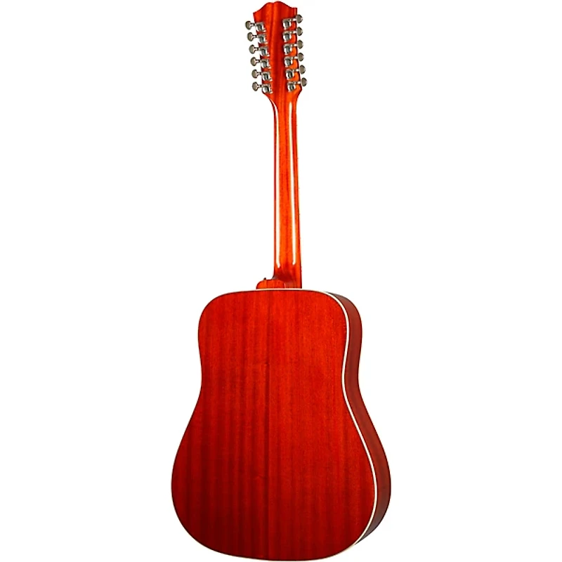 Epiphone Inspired by Gibson Hummingbird 12-String Acoustic-Electric Guitar Aged Cherry Sunburst