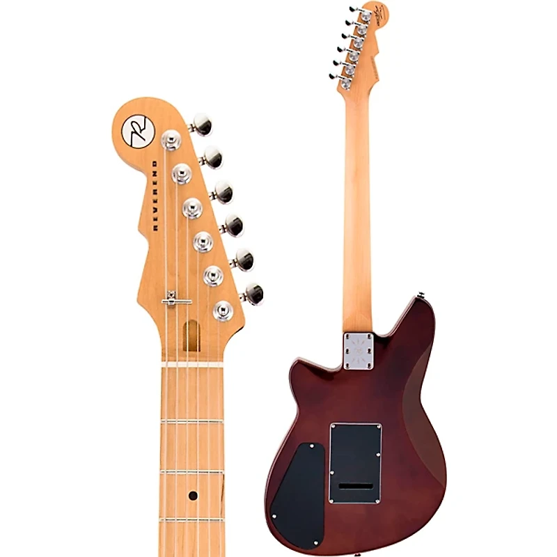 Reverend Tommy Koffin Signature Roasted Maple FIngerboard Electric Guitar Black Sparkle