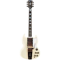 Gibson Custom 1963 Les Paul SG Custom Reissue 3-Pickup With Maestro VOS Electric Guitar Classic White