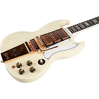 Gibson Custom 1963 Les Paul SG Custom Reissue 3-Pickup With Maestro VOS Electric Guitar Classic White