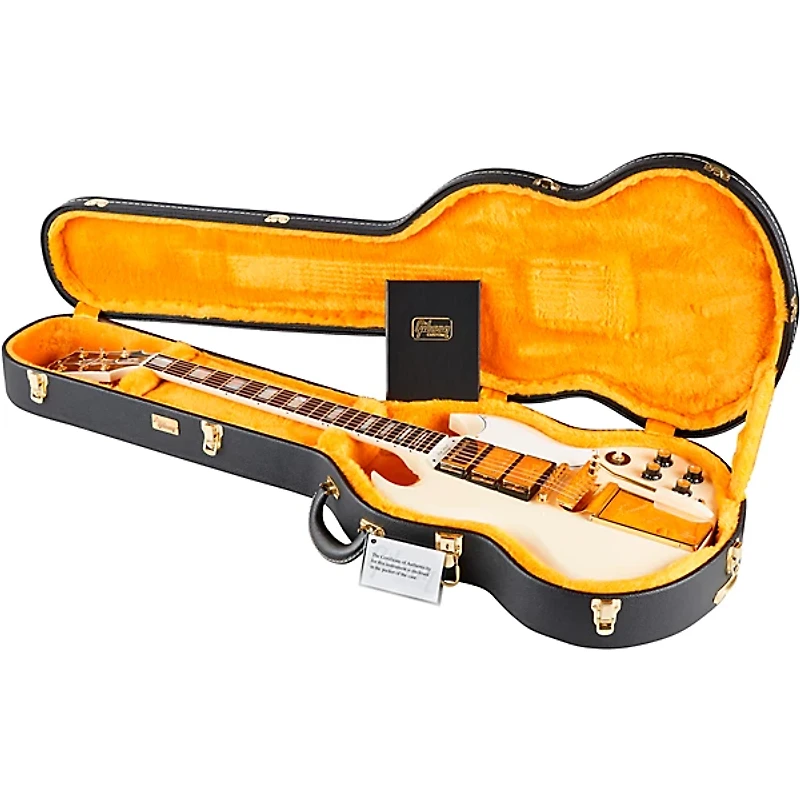 Gibson Custom 1963 Les Paul SG Custom Reissue 3-Pickup With Maestro VOS Electric Guitar Classic White