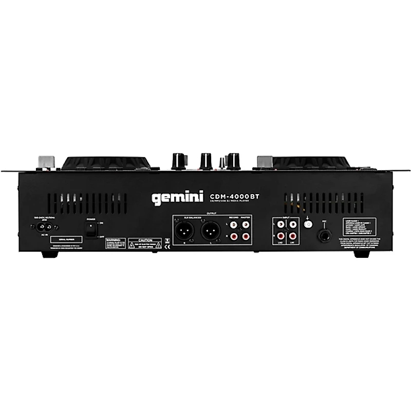 Gemini CDM-4000BT CD/MIXER Combo Player With BT Input