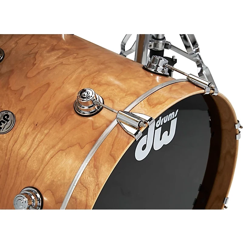 DW 4-Piece Collectors Series Cherry Shell Pack With Chrome Hardware Satin Natural