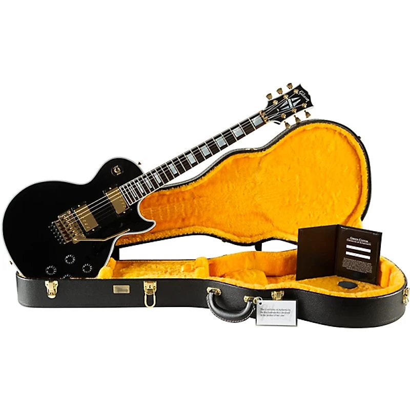 Gibson Custom Les Paul Axcess Custom Floyd Rose Electric Guitar Ebony