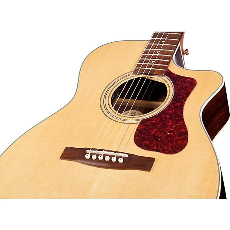 Guild OM-150CE Westerly Collection Orchestra Acoustic Guitar Natural