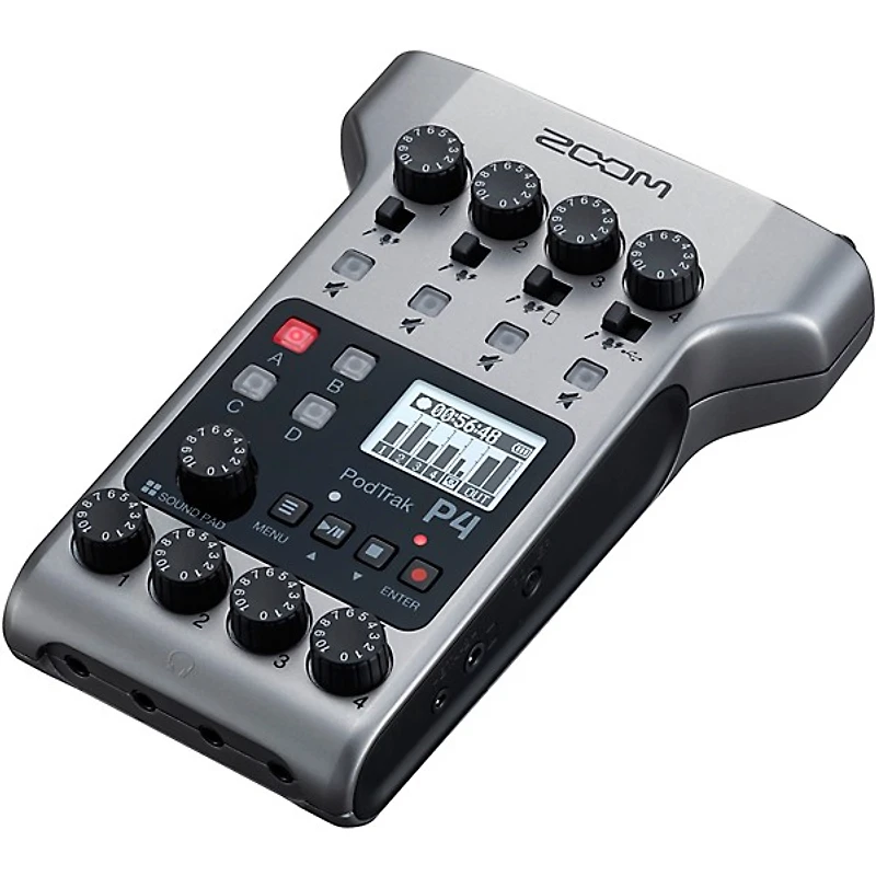 Zoom PodTrak P4 Portable Multitrack Podcast Recorder