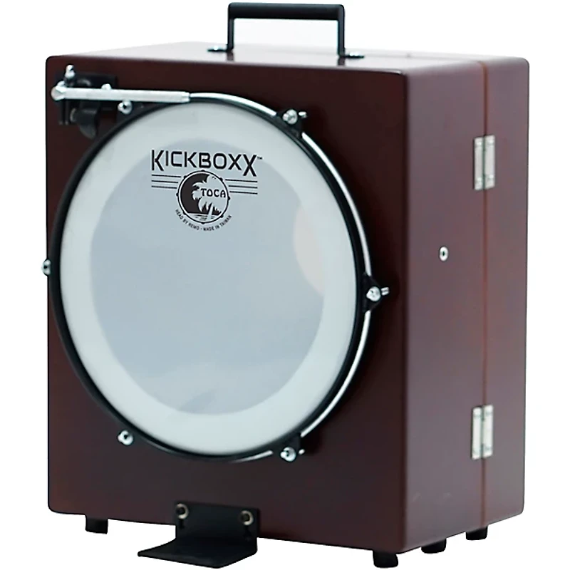 Toca KickBoxx Suitcase Drum Set Brown