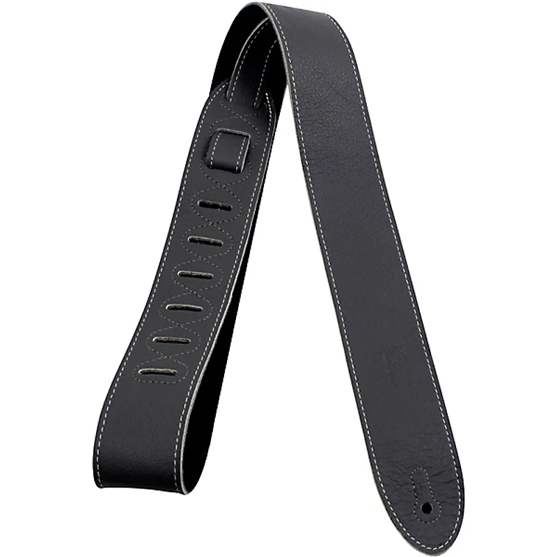Perri's Leather Guitar Strap Gray 2 in.