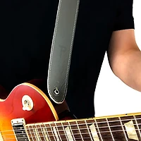 Perri's Leather Guitar Strap Gray 2 in.
