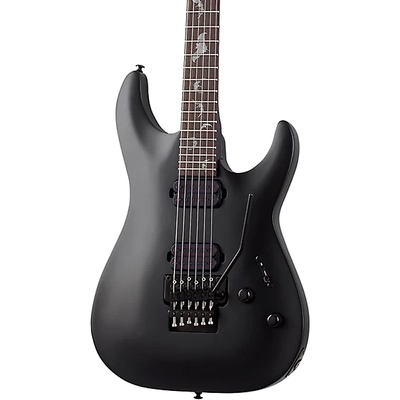 Schecter Guitar Research Damien-6 FR 6-String Electric Guitar Satin Black