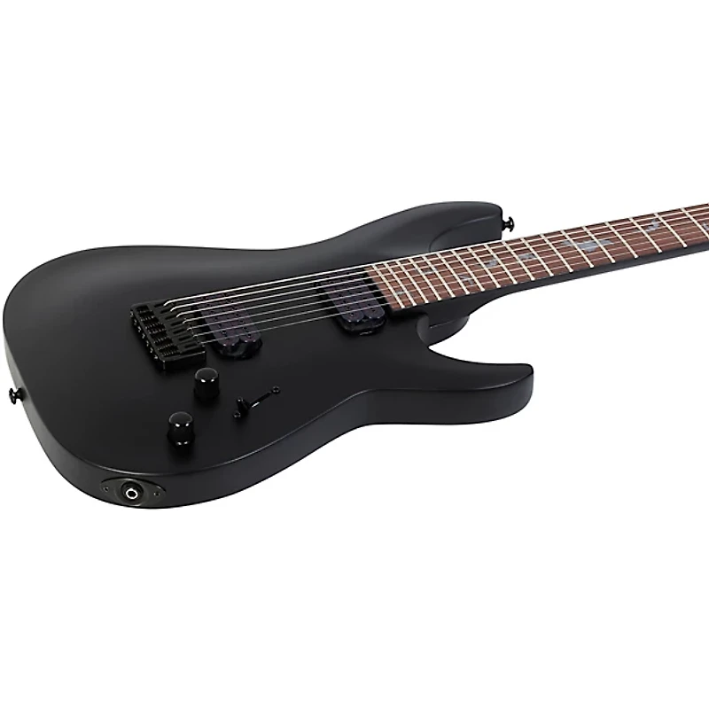Schecter Guitar Research Damien-7 7-String Electric Guitar Satin Black