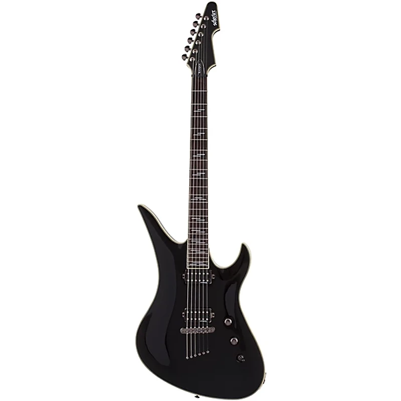 Schecter Guitar Research Avenger Blackjack 6-String Electric Guitar Gloss Black