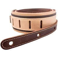 Taylor Reflections Leather Guitar Strap - Spruce Brown and Tan 2.5 in.