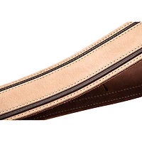 Taylor Reflections Leather Guitar Strap - Spruce Brown and Tan 2.5 in.