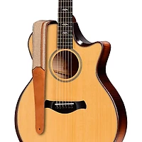 Taylor Vegan Leather Guitar Strap Tan 2.5 in.