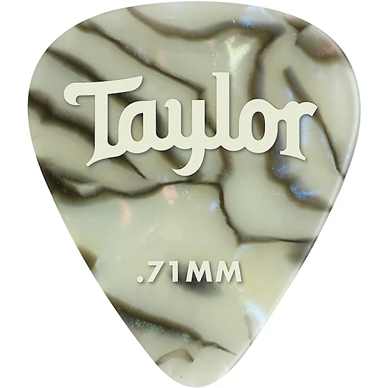 Taylor Celluloid 351 Picks, Abalone
