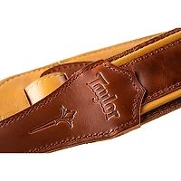 Taylor Nouveau Leather Guitar Strap Distressed Brown 2.5 in.