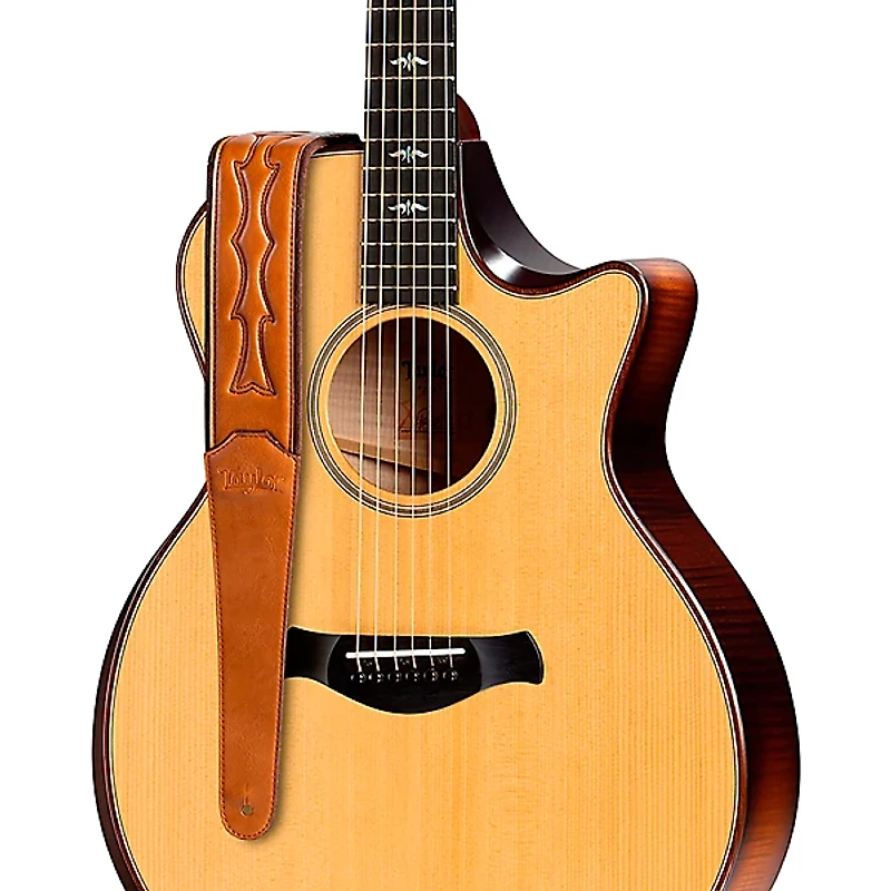 Taylor Vegan Leather Guitar Strap Tan 2.75 in.