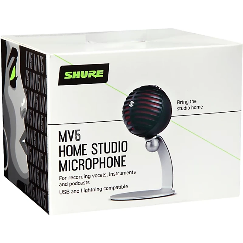 Shure MV5 Home Studio Microphone Black
